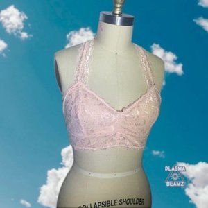 Peachy Lacy Racer-back Bralette XL